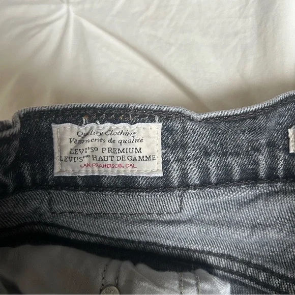 Levi’s Women’s Wedgie Jeans Worn Black Size 24 - Picture 4 of 12